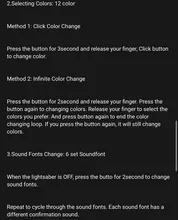 TXQSABER-sable de luz TS001 con mango de Metal RGB, sable de luz con mango de Metal pesado, cambio de 12 colores, fuerza de ajuste de volumen, 6 fuentes de sonido, Blaster FOC
