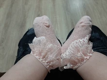 Calcetines de encaje con lazos con flor para bebé, recién nacido, Princesa, algodón, novedad, primavera y otoño