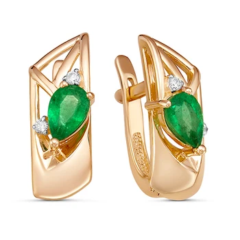 

02-3136/1 earrings (au 585)