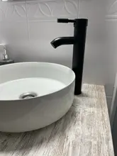 Basin Sink Faucet Mixers Mounted Deck Single-Hole-Tap Hot-Cold-Water-Tap Brass Bathroom