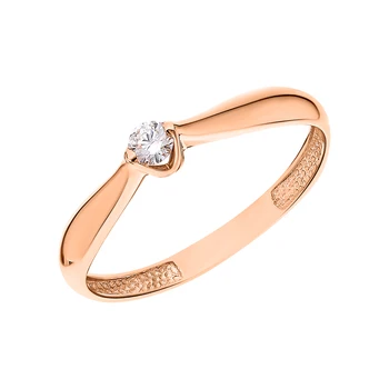 

Gold ring with diamonds sunlight sample 585