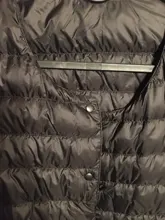 Abrigo de plumón ultraligero para mujer, chaqueta de plumón de pato sin cuello redondo, acolchado, portátil, novedad de invierno 2020