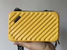 Bolso de mano de lujo para mujer, Mini maleta nueva con forma de maleta, a la moda, bolso de mano de marca famosa, Mini caja, 2021