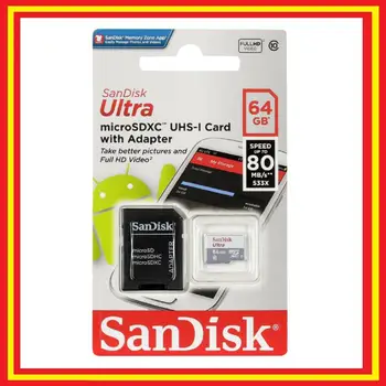 

Micro sd card SanDisk Ultra 64 hard gb MicroSDXC UHS-1 Class 10 + Adapter