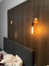 Fixtures Lighting Sconces Decorative Wall-Lamp Retro-Decor Industrial-Loft Wood Living-Room