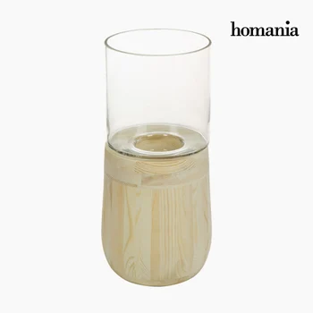 

Candleholder Glass Wood - Pure Crystal Deco Collection by Homania