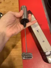 Espumador de leche eléctrico potente, batidor de acero inoxidable, fabricante de espuma, 2 uds.