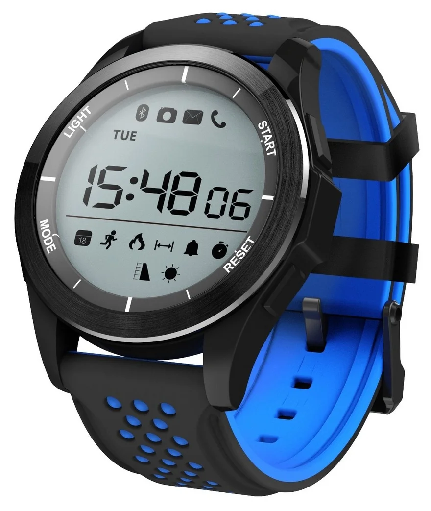 Смарт часы CARCAM SMART WATCH F3 фитнес-трекер, шагомер - Цвет: Черно-синий