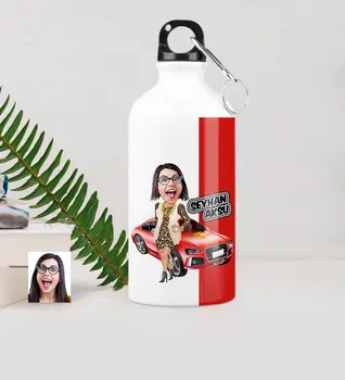 

Personalized Women 'S Boss Caricature Of Metal Water bowl (500 ml.) 1