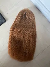 Marrón y rubia resaltar peluca mongol Afro rizado Pelo Rizado peluca pelucas de cabello humano para las mujeres 180 de densidad T parte de encaje peluca 13x6 6x1Remy