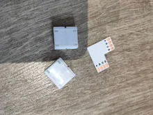 Tira de luces led rgb, GRN-FLASHING en forma de L, 10mm, 4 pines, conector RGB LED, para codo de conexión, ángulo recto, 10mm, 5050, 2835/3528