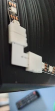 Uds 2PIN 3PIN 4PIN 5PIN libre de soldadura conector LED 10mm L / T / X forma Conector de esquina para luz de tira LED RGB RGBW RGBWW