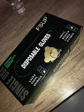 FSUP espesar 50 unids/lote guantes desechables de nitrilo guante de seguridad guante de trabajo antiestático impermeable jardín tatuaje belleza mecánico