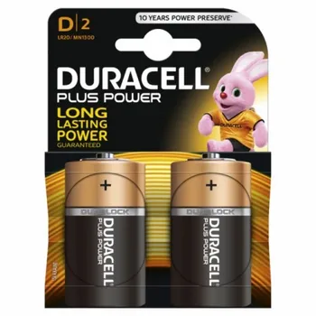 

ALKALINE battery LR20 1,5V D POWER PLUS DURACELL 2 PZ