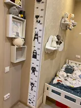 Tabla de crecimiento colgante de lona de madera para bebés y niños, regla de medida de altura, pegatina de pared, pintura decorativa para el hogar y el dormitorio, 1 Uds.