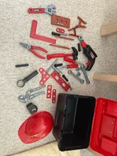 Caja de Herramientas para niños, Kit de herramientas de reparación de simulación de ingeniería, taladro eléctrico, destornillador, caja de juguete