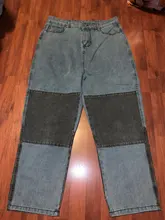 Pantalones vaqueros Harajuku para hombre, pantalón de pierna ancha, Estilo Vintage, Punk, holgado, temporada otoño primavera