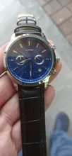 LIGE-Reloj ejecutivo de lujo para hombres, cronógrafo de cuarzo, con correa de cuero e indicador de fecha, estilo casual, a la moda, marca superior, con caja