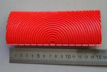 Rodillo de pintura de goma, patrón de madera de imitación, arte de Textura De La Pared, bricolaje, pintura con vetas de madera, herramienta de decoración del hogar