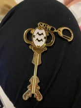 1/1 de Anime de dibujos animados de cola de hadas de Zodiac, espíritu de la estrella mago citación clave doce llavero con diseño de constelación Cosplay regalo