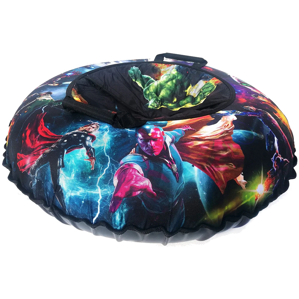 Санки надувные с сумкой "Ватрушка "Супергерои" 100 см(КСНВ100-МСТ