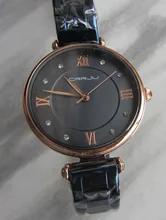 Las mujeres reloj CRRJU de lujo de moda reloj azul para las mujeres Casual impermeable cuarzo mujer reloj de acero inoxidable reloj femenino