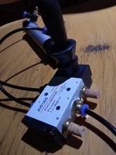 4H210-08 5/2 forma operada por palanca Manual de Control neumático válvula Manual w silenciador y ajuste rápido, seleccione