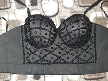 Camisole Top Corset Crop-Top Slim High-Waist Gothic Sexy Women Solid Fashion Commute