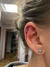 CANNER-pendientes de plata de ley 925 con circonita de cristal, joyería fina con cierre de tuerca, para mujeres