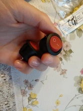 1pc negro rojo blanco/redondo basculante interruptor de palanca 6A/250VAC 10A 125VAC de tapa del interruptor con botón de plástico 2PIN