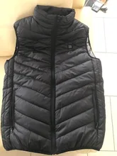 Chaleco calefactable de 9 plazas para hombre y mujer, chaqueta calefactora con Usb, ropa térmica, chaleco de caza, chaqueta calefactora de invierno, BlackS-6XL