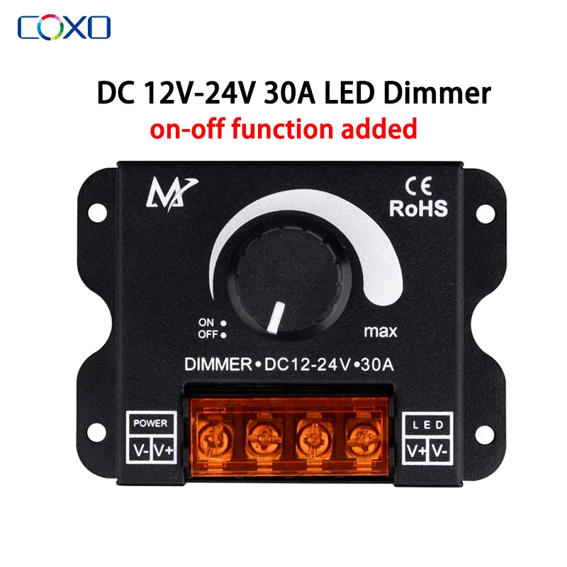 Digitaal regering Interessant Led Dimmer Dc12 24v Adjustable Brightness | Manual Dimmer Led Strip Light -  Led - Aliexpress