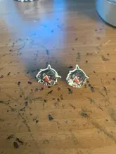TAFREE-pendientes de resina con dibujos animados D4 Super Danganronpa, hojas termocontraíbles epoxi a la moda, joyería para chicas C1724
