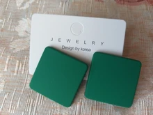 CWEEL-pendientes negros para mujer, aretes bohemios de geometría azul, joyería de moda, redondos de acrílico, aretes de boda bohemios