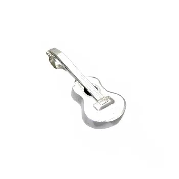 

Pendant 925 Sterling silver m Spanish guitar 32mm. Smooth reasa back