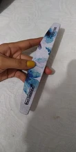 Lima de uñas en forma de media luna, pulidor lavable, lijar y pulir, pedicura, herramientas de arte de uñas, 1 ud.