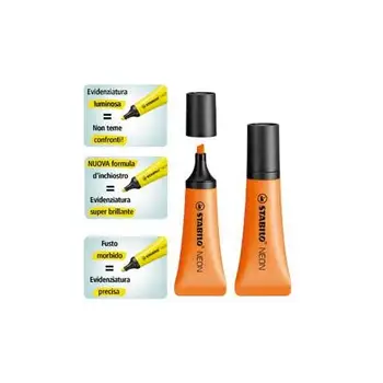 

Pack of 10 pieces-highlighter pen stabilo neon orange 72/54
