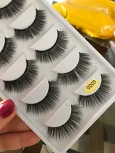 Pestañas postizas 3D de visón gruesas, 5 pares, maquillaje, pestañas llamativas, volumen Natural, suaves, g800