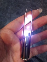 Pinzas Led para cejas, 1 Uds., acero inoxidable, diseño de cejas, herramientas para quitar pestañas, pinzas de pestañas ligeras, maquillaje de belleza