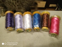 Cuerda de algodón para manualidades, cuerda de rosca de 0,2/0,25/0,5/0,7/0,8/1mm, compatible con abalorios, pulseras, collares, accesorios de joyería