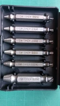 Juego de brocas para extraer tornillos dañados, herramientas de demolición, Extractor de tornillos pelados, fácil de quitar, 6 uds.