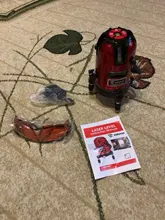 DEKO-Nivel láser serie LL5, herramienta de nivelación de 5 líneas, 6 puntos, luz roja y verde, nivelado automático, Horizontal y Vertical, ajuste de 360 grados, mayor visibilidad