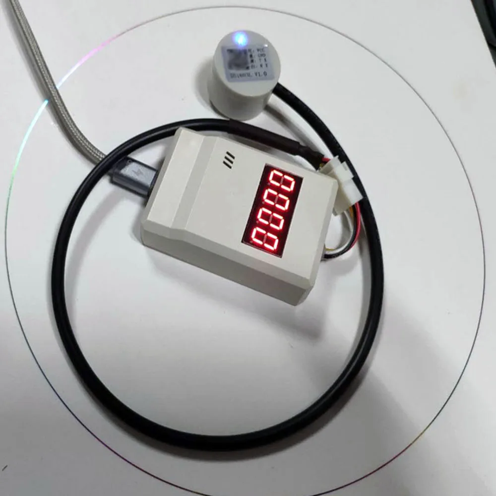 Taidacent Ultrasonic Fuel Level Sensor Water Level Detection Display Ultrasonic Fuel Level Detector Oil Tank Level Sensor