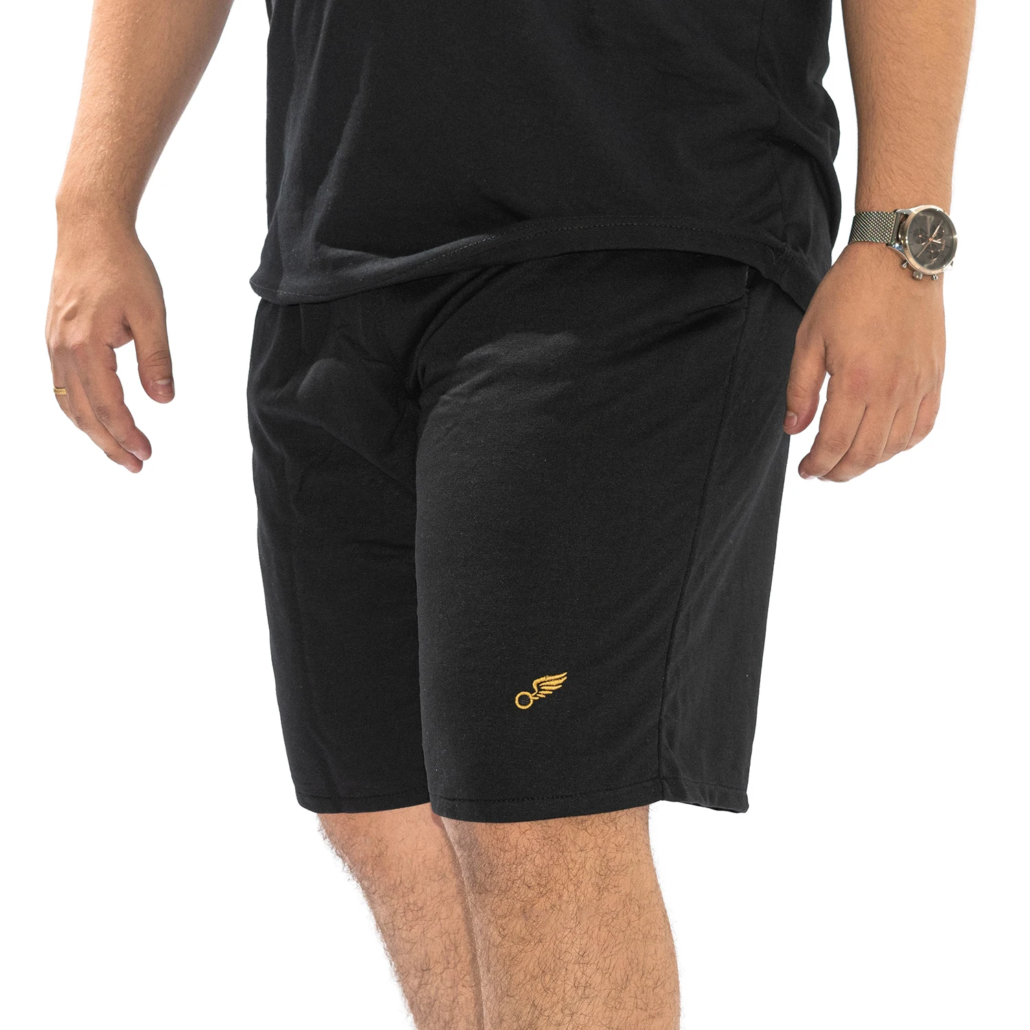 Kit 2 Shorts de Moletom Bermuda Top Barato Academia Treino Masculino 3 pockets with Elastico and Cordão Praia Surf Adulto atacado