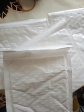 10 unids/pack oficina Postal impermeable y a prueba de golpes a prueba de blanco de la película de la perla sobre de la burbuja postales el documento de entrega