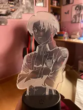 Table-Lamp Light Cool Ackerman-Figure Night-Light Titan Attack Acrylic Home-Room-Decor