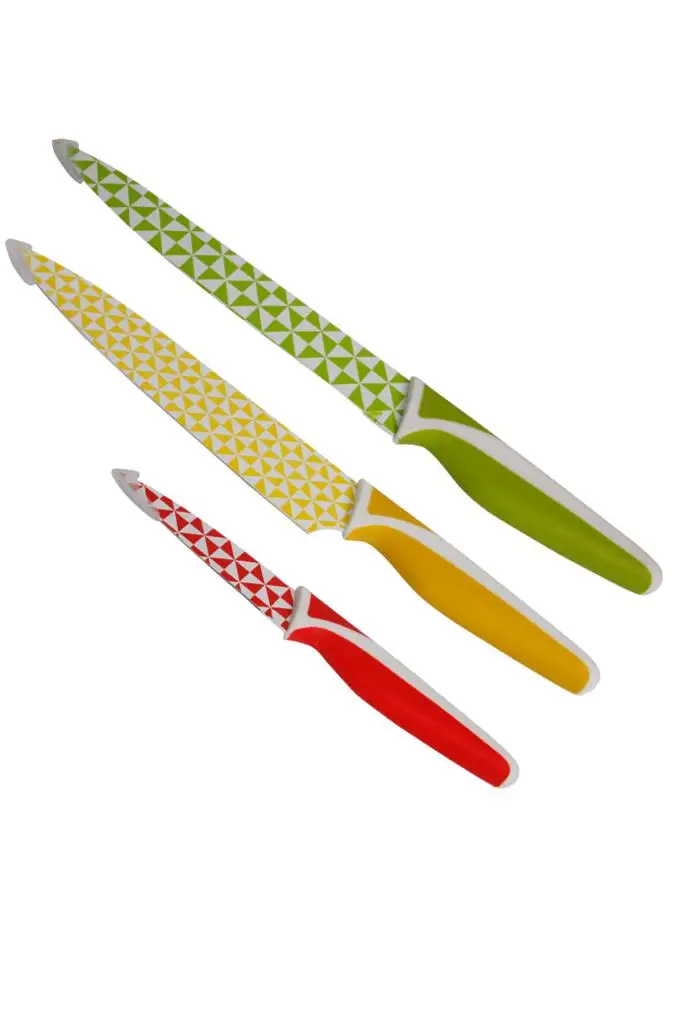 

BiggKitchen 3-Piece Set Knife, Stainless Steel, PP Handle, Multi-Color, multi-Purpose Knife