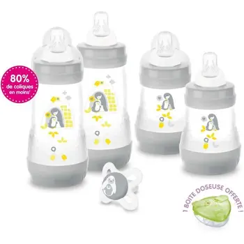 

Box birth MAM 4 bottles + 1 lollipop + 1 box dosing