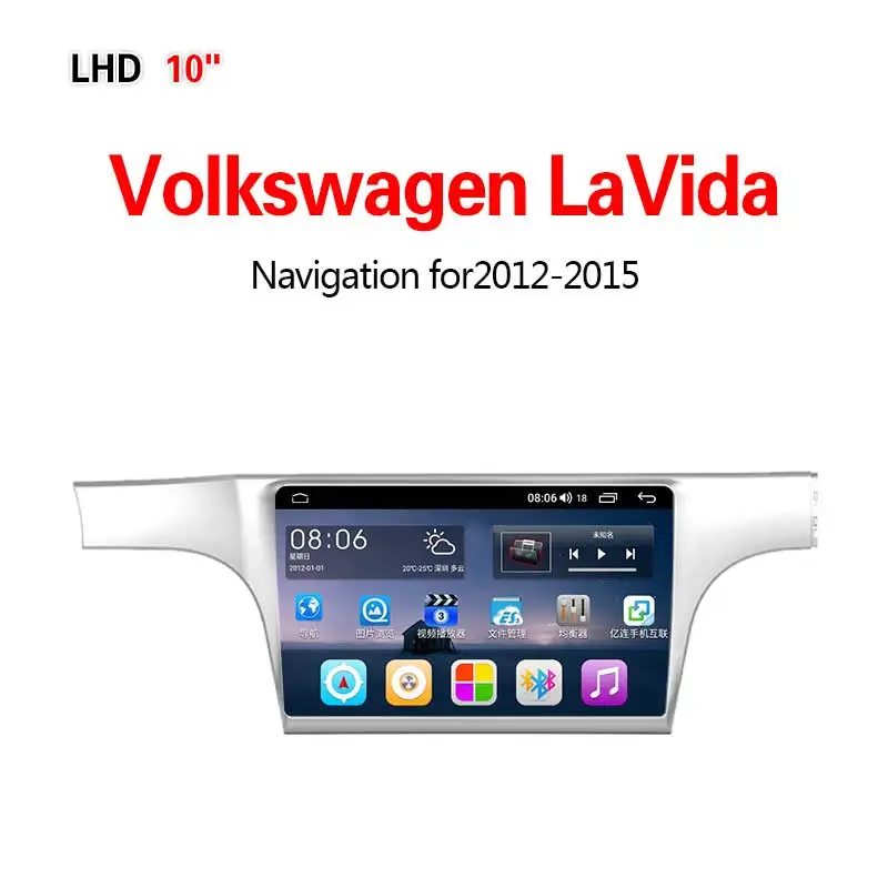 Lionet gps навигация для автомобиля Volkswagen Lavida 2012- 10,1 дюймов LV1002Y - Размер экрана, дюймов: 4G8core32G