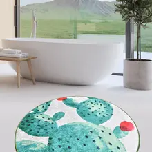 Коврик для ванной-коврики | коврики для ванной нескользящие Противоскользящие коврики зеленый Djt диаметр 100 см